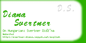 diana svertner business card